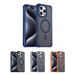 Dual Layer Electroplated Border Wireless Charging Case for iPhone 15 Pro Max (Only Ground Shipping)