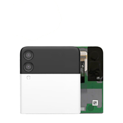 Outer OLED Assembly without Frame for Galaxy Z Flip 3 F711 (WHITE) (Service Pack)