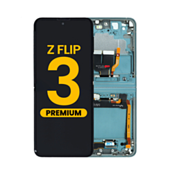OLED Assembly with Frame for Galaxy Z Flip 3 F711 (GREEN) (US & International) (Premium)