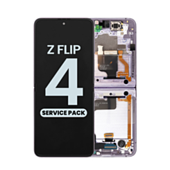 OLED Assembly with Frame for Galaxy Z Flip 4 F721 (VIOLET) (US and International) (Service Pack)