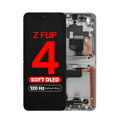 OLED Assembly with Frame for Galaxy Z Flip 4 F721 (BLACK) (US & International) (Aftermarket Pro OLED / 120HZ)