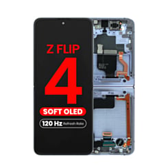 OLED Assembly with Frame for Galaxy Z Flip 4 F721 (BLUE) (US & International) (Aftermarket Pro OLED / 120HZ)