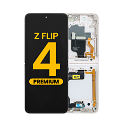 OLED Assembly with Frame for Galaxy Z Flip 4 F721 (CREAM) (US and International) (Premium)