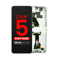 OLED Assembly with Frame for Galaxy Z Flip 5 F731 (CREAM) (US & International) (Aftermarket Pro OLED / 120HZ)
