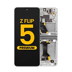 OLED Assembly with Frame for Galaxy Z Flip 5 F731 (GRAY) (US & International) (Premium)