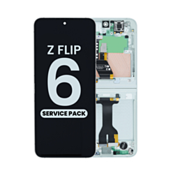 OLED Assembly with Frame for Galaxy Z Flip 6 F741 (SILVER SHADOW) (US & International) (Service Pack)