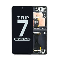 OLED Assembly with Frame for Galaxy Z Flip 7 F766 (JETBLACK) (Single Sim Version) (Service Pack)