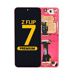 OLED Assembly with Frame for Galaxy Z Flip 7 F766 (CORAL RED) (US & International) (Premium)