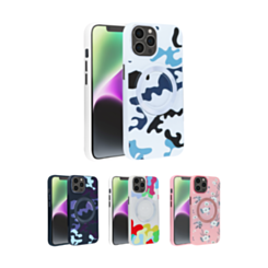 Flower Design Wireless Charging Case for iPhone 15 Pro Max (Only Ground Shipping)