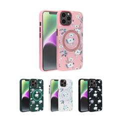 Flower Design Wireless Charging Case for iPhone 15 Pro (Only Ground Shipping)