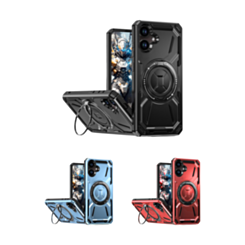 Full-Body Rugged Shockproof Case with Built-in Ring Holder for Galaxy A06 (Only Ground Shipping)