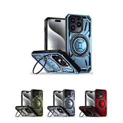 Full-Body Rugged Shockproof Case with Built-in Ring Holder for iPhone 12 / 12 Pro (Only Ground Shipping)