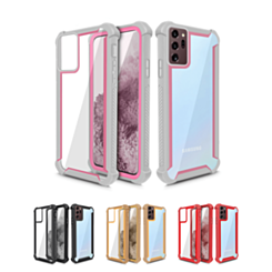 Galaxy Note 20 3in1 Hybrid Clear Soft TPU Hard PC Back Cover Case