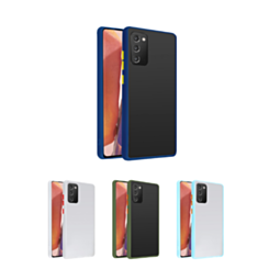 Galaxy Note 20 Hard PC Rear / Soft TPU Colorful Border Case
