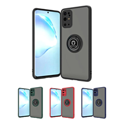 Galaxy S20 Plus Hard PC Rear / Soft TPU Colorful Border Case with I-ring Holder
