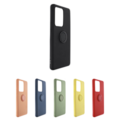 Galaxy S20 Ultra Soft Solid Case with Ring