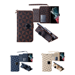 Galaxy S23 FE Triangle Geometric Design Wallet Case