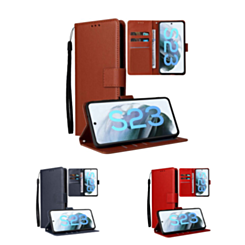 Galaxy S23 Leather Wallet Case with Card Slot