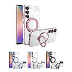 Galaxy S23 Magnetic Clear Cases with Magsafe Ring Stand