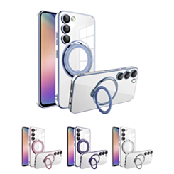 Galaxy S23 Plus Magnetic Clear Cases with Magsafe Ring Stand