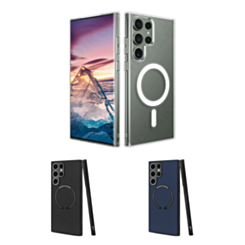 Galaxy S24 / S25 Leather Design Wireless Charging Case (Only Ground Shipping)