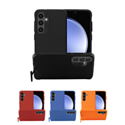 Wireless Charger Silicone Case with Metal Kickstand forGalaxy S25 Plus / S24 Plus