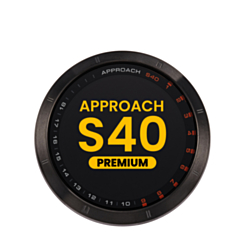 LCD Assembly with Frame for Garmin Approach S40 (2019) (Black) (Premium)