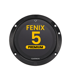LCD Assembly with Frame for Garmin Fenix 5 (2017) (Black) (Premium)