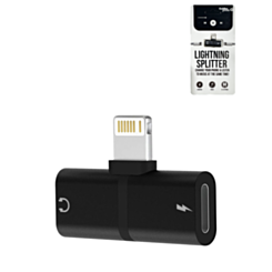 Mini USB-L to USB-L Splitter (BLACK) (Only Ground Shipping)