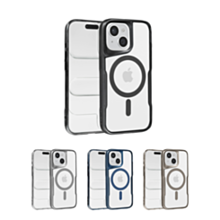 Glossy & Transparent Magnetic Case for iPhone 15 Plus (Only Ground Shipping)