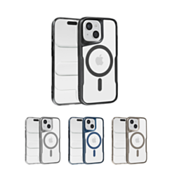Glossy & Transparent Magnetic Case for iPhone 15 (Only Ground Shipping)