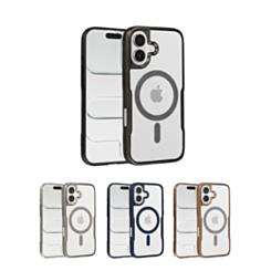 Glossy & Transparent Magnetic Case for iPhone 16 Plus (Only Ground Shipping)
