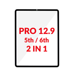 G+ OCA PRO 2-in-1 (Front Glass + OCA) for iPad Pro 12.9" (5th Gen 2021 / 6th Gen 2022) (BLACK)