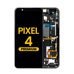OLED Assembly with Frame for Google Pixel 4 (BLACK) (Premium)