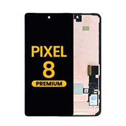 OLED Assembly with Frame for Google Pixel 8 (With Fingerprint Sensor) (Premium)