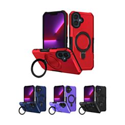 Hard PC Shockproof Case w /Ring Holder for Galaxy A06 (Only Ground Shipping)