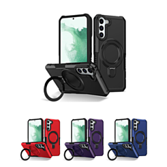 Hard PC Shockproof Case w /Ring Holder for Galaxy S23 (Only Ground Shipping)