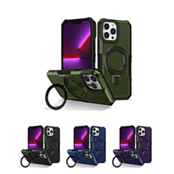 Hard PC Shockproof Case w /Ring Holder for iPhone 12 / 12 Pro (Only Ground Shipping)