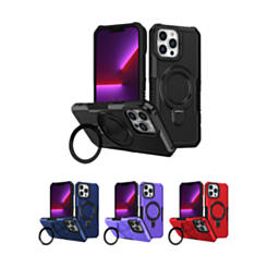Hard PC Shockproof Case w /Ring Holder for iPhone 12 Pro Max (Only Ground Shipping)