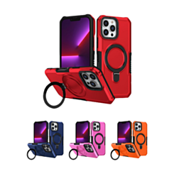 Hard PC Shockproof Case w /Ring Holder for iPhone 16 Pro (Only Ground Shipping)