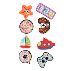Fashion Charms Set for Handle Cases (8 Piece Set) - MIX 1 (Only Ground Shipping)