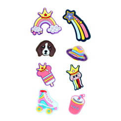 Fashion Charms Set for Handle Cases (8 Piece Set) - UNISEX 1 (Only Ground Shipping)