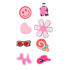 Fashion Charms Set for Handle Cases (8 Piece Set) - GIRL 2 (Only Ground Shipping)