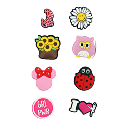 Fashion Charms Set for Handle Cases (8 Piece Set) - GIRL 5 (Only Ground Shipping)