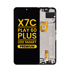 LCD Assembly with Frame for Honor X7c / Play 60 Plus / 200 Smart (BLACK) (Premium)