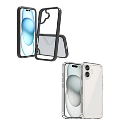 Hybrid Case with Air Cushion Technology for iPhone 16 (Only Ground Shipping)