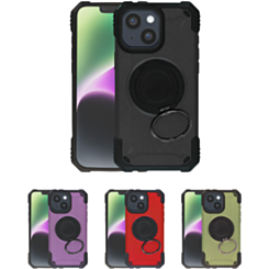 Hybrid Tuff Case with Magnetic Kickstand for iPhone 13 / 14 / 16E / 17E (Only Ground Shipping)