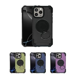 Hybrid Tuff Case with Magnetic Kickstand for iPhone 15 Pro Max (Only Ground Shipping)