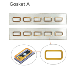 i2C Optical Mirror Original Rubber Replacement Gasket with Adhesive (5 Pcs Type A) (Not Returnable)