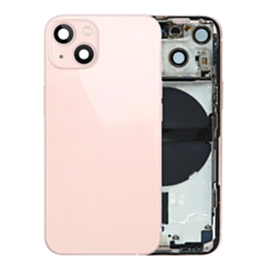 Back Housing Frame (PINK) (US Version) (OEM Pull A Grade) with Small Components Pre-Installed for iPhone 13 Mini